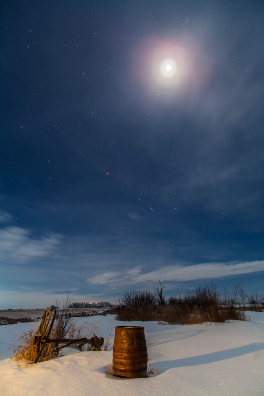 The Moon near Jupiter in the Winter Sky, January 21, 2013