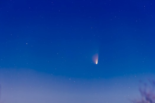 Comet PANSTARRS in Moonlight (March 23, 2013)