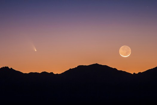 Comet PANSTARRS & the Moon (March 12, 2013)