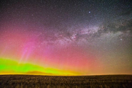 Aurora and the Milky Way (May 6, 2013)