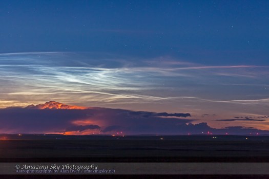 Noctilucent Clouds and Thunderstorm (June 26, 2013)