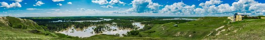SIksika Nation and Bow River Flood Panorama #1