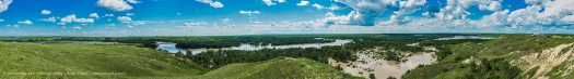SIksika Nation and Bow River Flood Panorama #2