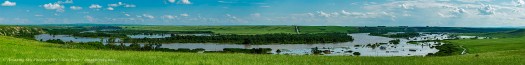 SIksika Nation and Bow River Flood Panorama #4