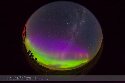 All-Sky Auroral Curtains (July 9, 2013)