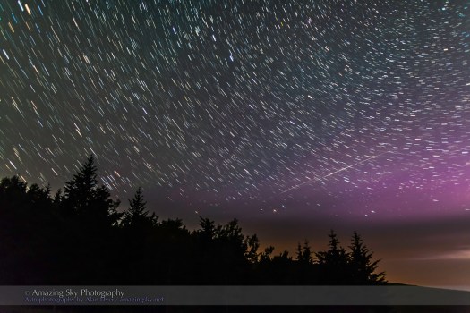 Big Dipper Star Trails and Iridium Flares (July 12, 2013)