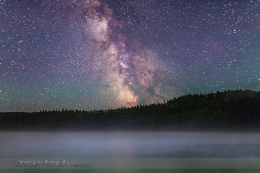 Milky Way over Misty Lake (July 13, 2013)