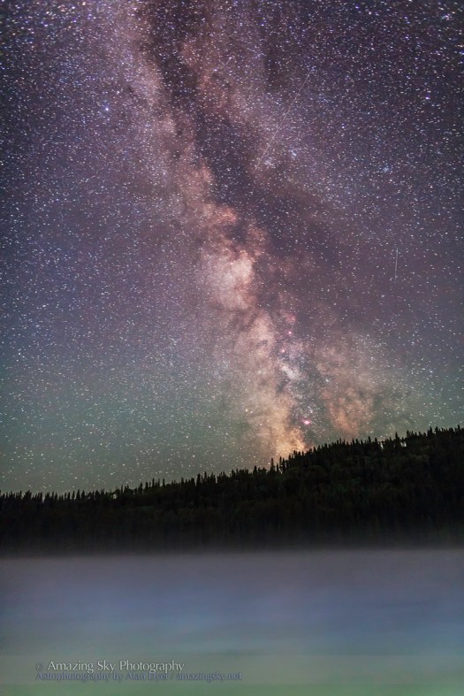 Milky Way over Misty Lake (July 13, 2013)