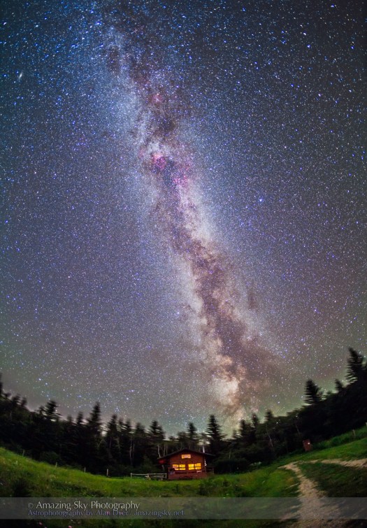 Milky Way over Log Cabin at Reesor Ranch (July 16, 2013)