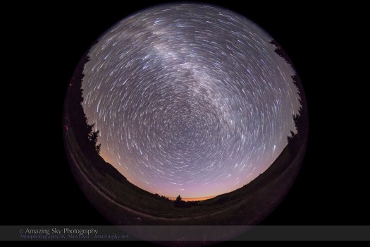 Circumpolar Comet Star Trails (July 16, 2013)