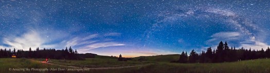 Reesor Ranch Night Sky Panorama (July 16, 2013)