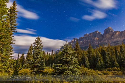 Big Dipper over Castle Mountain, Banff (Aug 24, 2013)