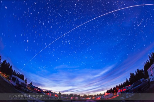 ISS Pass Over Star Party (August 10, 2013)