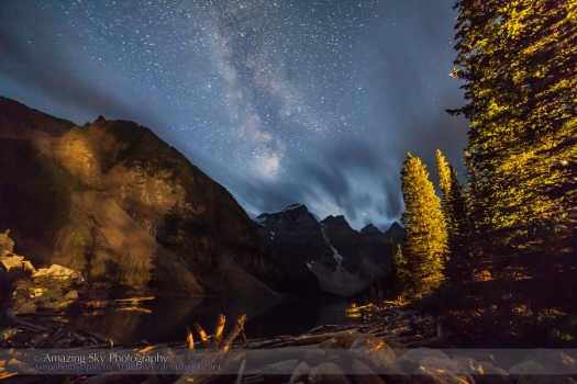 Milky Way over Moraine Lake (Aug 25, 2013)
