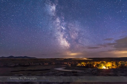 Milky Way over Writing-on-Stone Park (Sept 1, 2013)