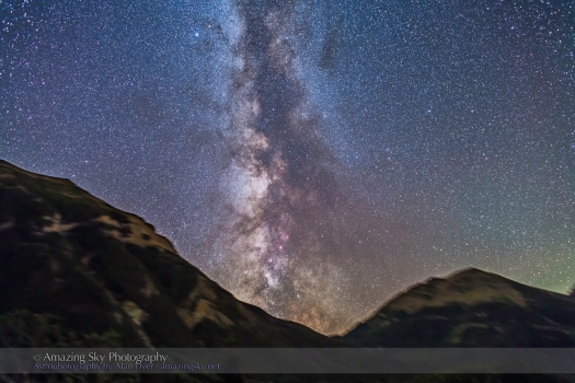 Summer Milky Way over Mountains (Aug 31, 2013)