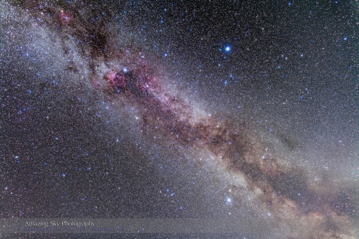 Summer Triangle in the Milky Way