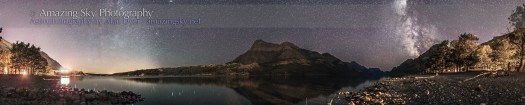 Waterton Lakes Night Panorama #1 (Aug 31, 2013)