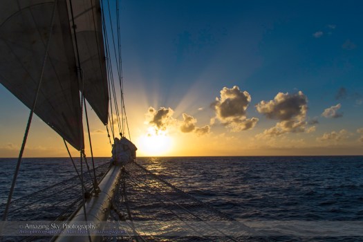 Cloud Shadows Near Sunset over the Atlantic