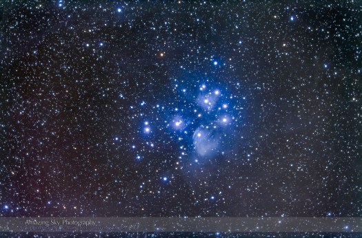 M45, the Pleiades Cluster (92mm 5DII)