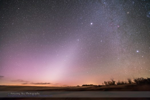 Zodiacal Light in Dawn Sky (Oct 2013)