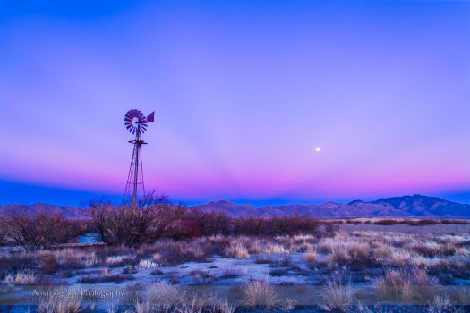 Moon over the Chiricahua Mountains #4