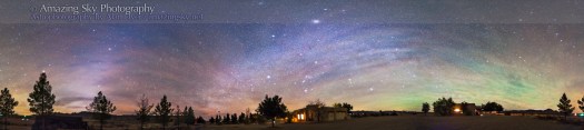 New Mexico Pre-Dawn Skyglow Panorama (Dec 2013)