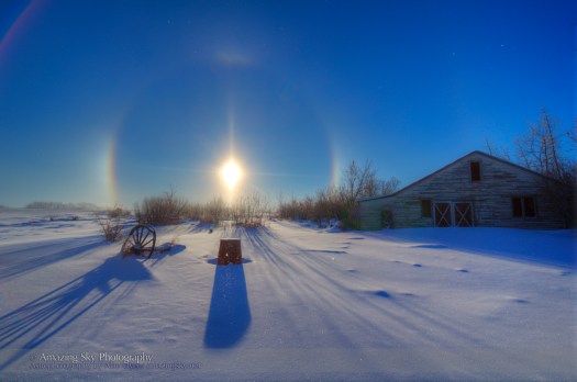 Solar Halo and Sundogs (Dec 19, 2013) #1