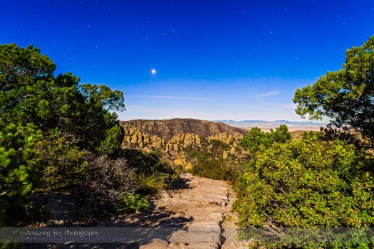 Venus at Chiricahua National Monument (Dec 15, 2013) #3