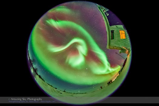 Aurora - Feb 3-4, 2014 (Fisheye #1)