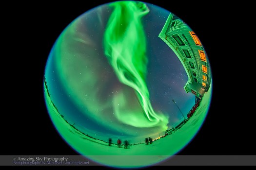 Aurora - Feb 3-4, 2014 (Fisheye #2)