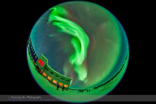 Aurora - Feb 3-4, 2014 (Fisheye #3)