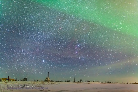 Orion over the Churchill Rocket Range