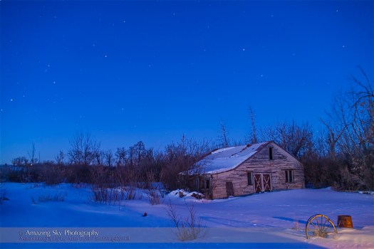 Mars and Saturn in the Winter Dawn (Feb 26, 2014)