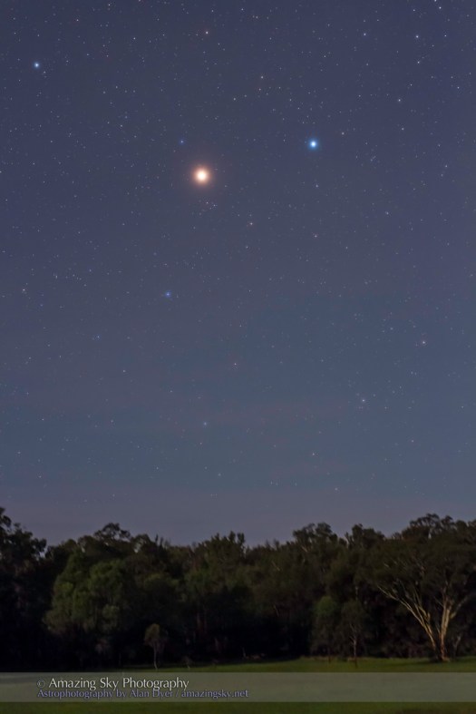 Mars and Spica Rising (April 5, 2014)