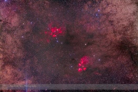 NGC 6334 Cat's Paw Nebula (77mm 5DII)