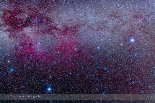 Sirius, Canopus & Gum Nebula (35mm 5DII)