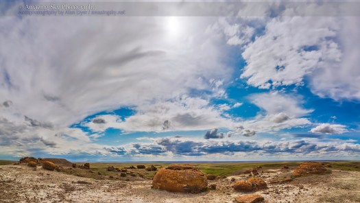 Red Rock Coulee Cloudscape Panorama