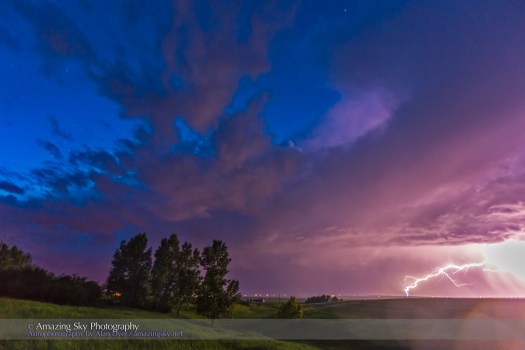 Lightning Bolt and Blue Sky
