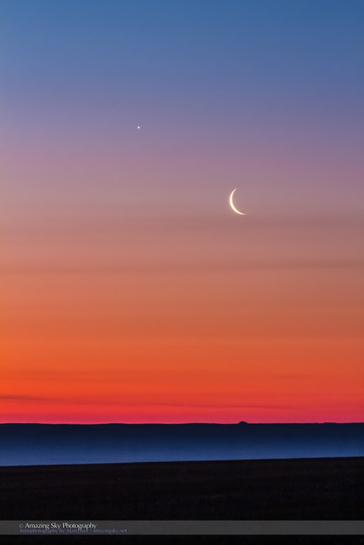 Moon and Venus Above the Mist