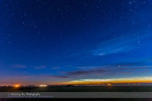 Noctilucent Clouds and Big Dipper