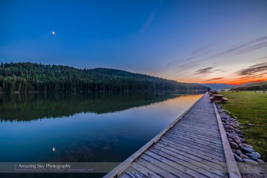 Reesor Lake Moon HDR