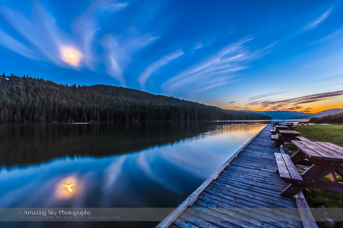 Moon on Reesor Lake #5
