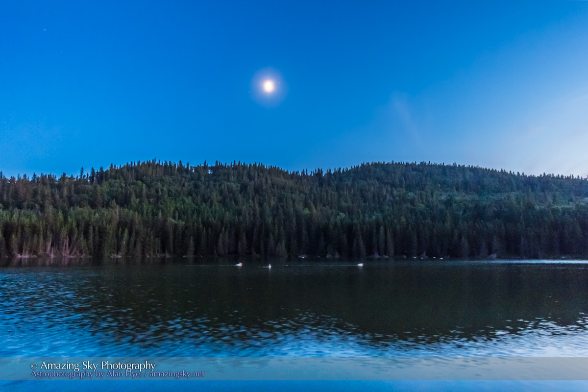 Moon on Reesor Lake #6