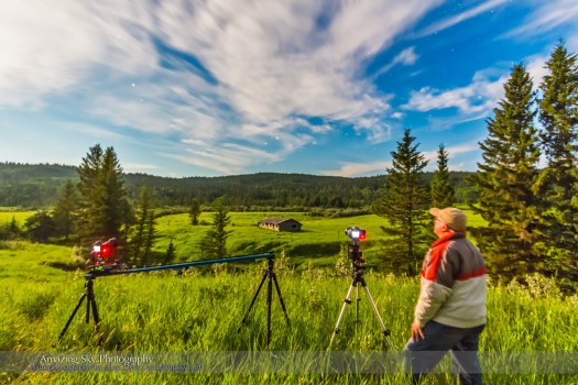 Shooting Time-Lapses at Cypress Hills Log Cabin