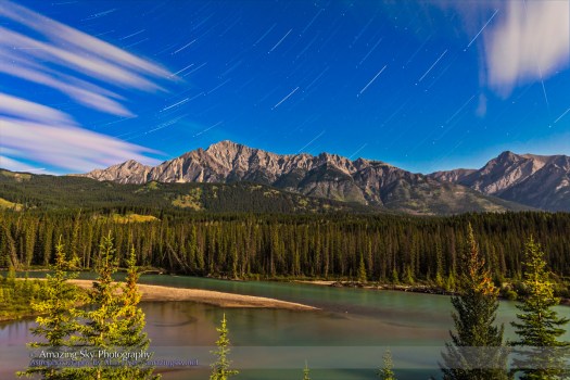 Andromeda Rising over Bow River