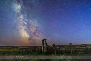 Mars, Saturn & Milky Way over Ranch Corral