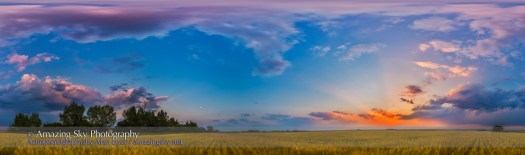 Prairie Sunset Panorama
