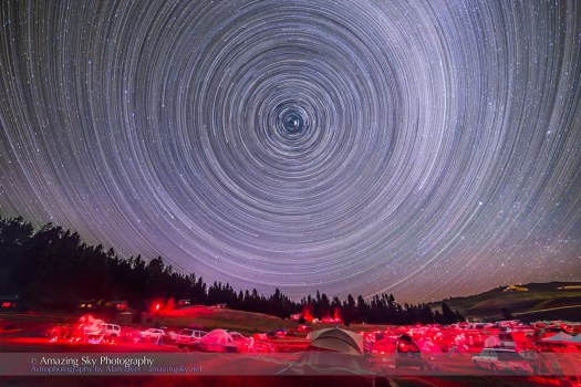 Table Mountain Star Trails-Circumpolar Elastic Effect