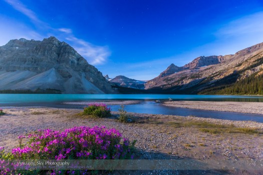 Twilight at Bow Lake